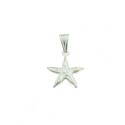 Starfish pendant in white 925 silver