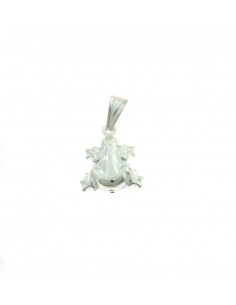 Frog pendant in white 925 silver