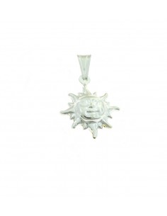 Sun pendant in white 925 silver