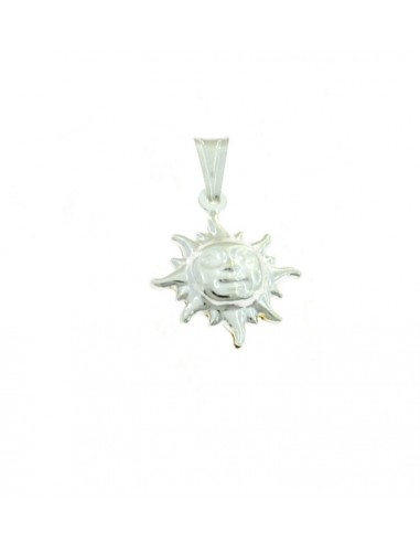 Sun pendant in white 925 silver