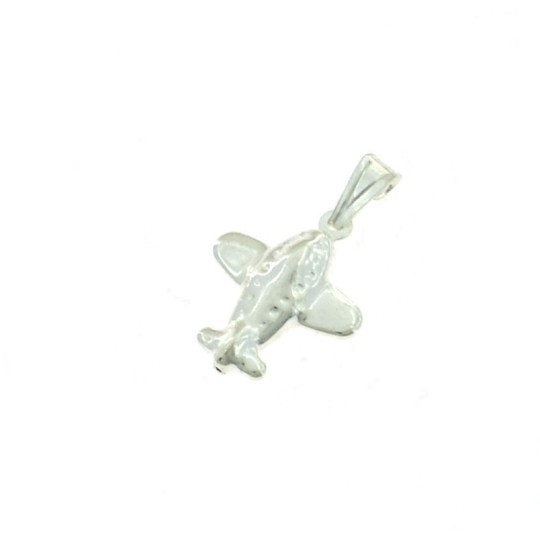 Ciondolo aereo in argento bianco 925