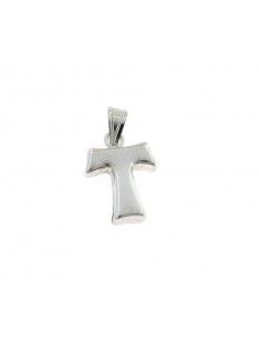 Tao cross pendant coupled 11x12 mm. in 925 silver