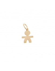 Child pendant 13x17 mm. rose gold plated in 925 silver