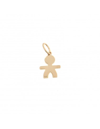 Child pendant 13x17 mm. rose gold plated in 925 silver