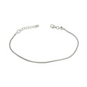 Bracciale maglia pop corn placcato oro bianco in argento 925