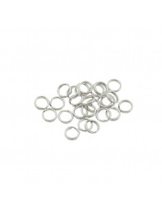 Brisèe from ø 6 mm. 16pcs white gold plated 925 silver
