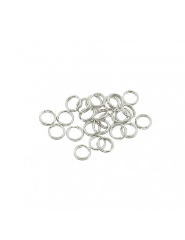 Brisèe from ø 6 mm. 16pcs white gold plated 925 silver