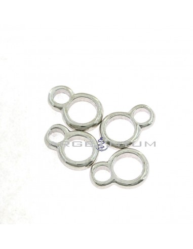 Ottini from ø 5.5 mm. 4pcs white gold plated 925 silver