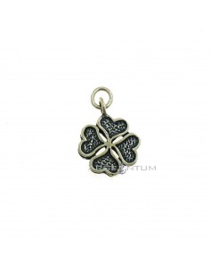 Four-leaf clover pendant in 925 silver casting