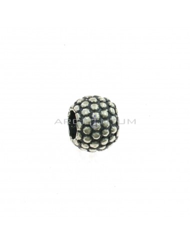 Sphere partition ø 11 mm in burnished 925 silver