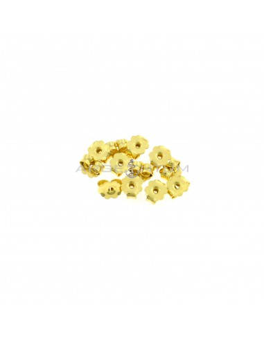 Farfalline da ø 5 mm placcate oro giallo in argento 925 (12 pz.)