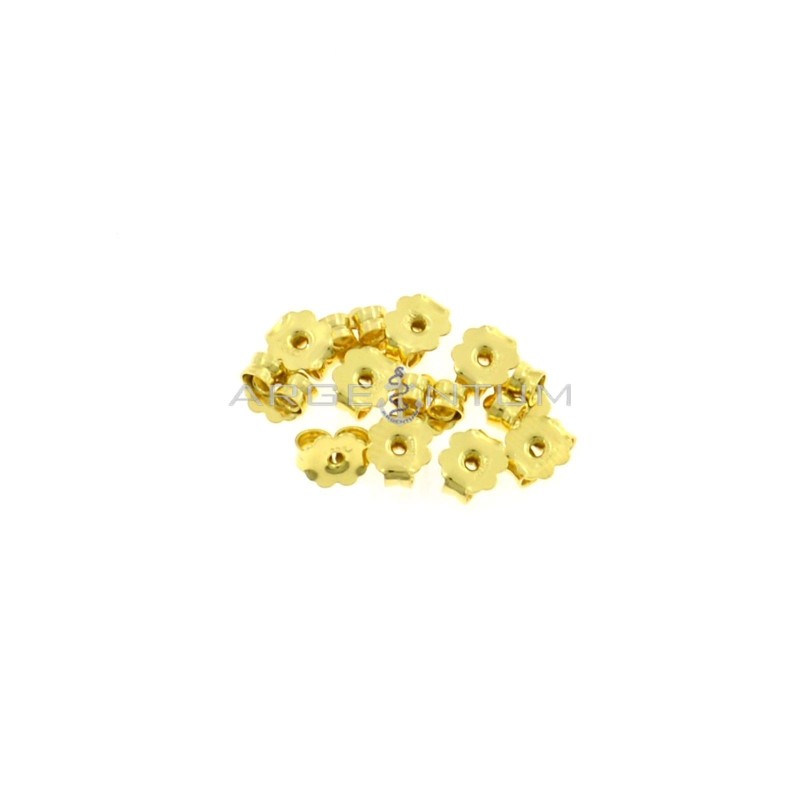 Farfalline da ø 5 mm placcate oro giallo in argento 925 (12 pz.)