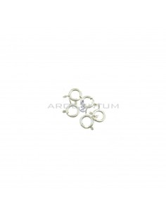 Spring link clasps ø 10 mm in 925 silver (5 pcs.)