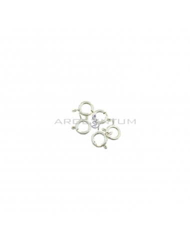 Spring link clasps ø 10 mm in 925 silver (5 pcs.)