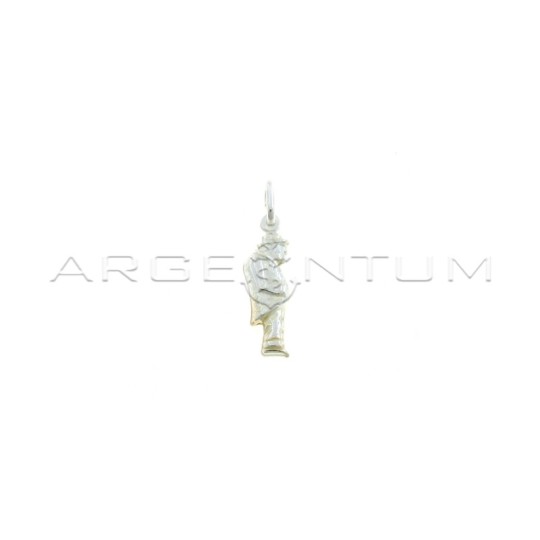 Hunchback pendant paired and engraved in 925 silver