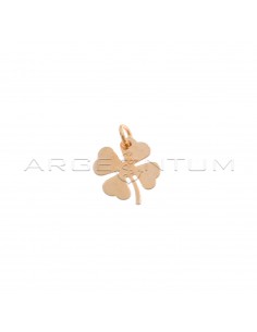 Four-leaf clover pendant in rose gold plated 925 silver