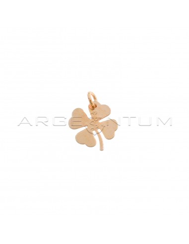 Four-leaf clover pendant in rose gold plated 925 silver