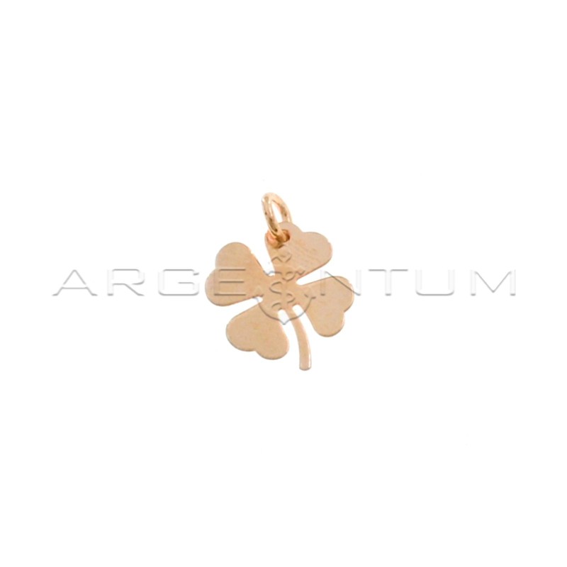 Four-leaf clover pendant in rose gold plated 925 silver