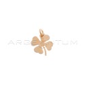 Four-leaf clover pendant in rose gold plated 925 silver