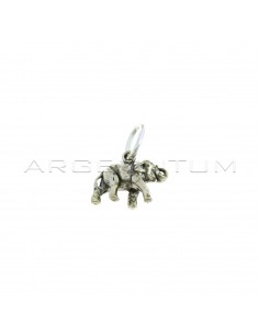 925 silver cast elephant pendant