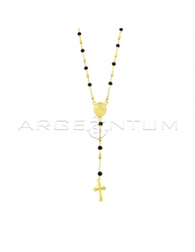 14k gold rosary necklace 8mm ball men's rosary