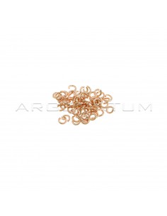 Rose gold plated counter links ø 2.8 mm in 925 silver (60 pcs)