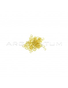 Yellow gold plated counter links ø 2.8 mm in 925 silver (104 pcs)