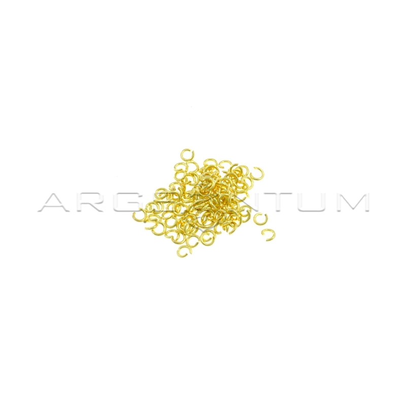 Contromaglie da ø 2,8 mm placcate oro giallo in argento 925 (104 pz)
