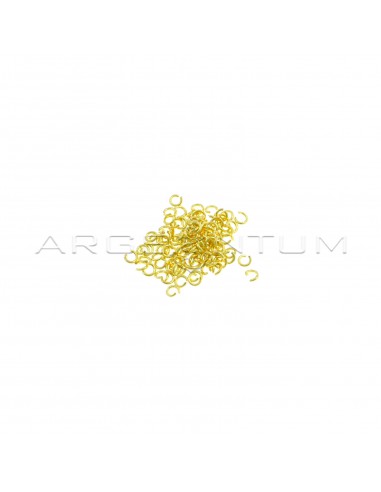 Yellow gold plated counter links ø 2.8 mm in 925 silver (104 pcs)