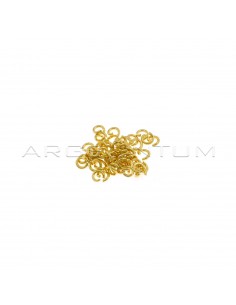 Yellow gold plated counter links ø 3.3 mm in 925 silver (56 pcs)