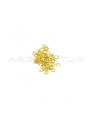 Yellow gold plated counter links ø 3.7 mm in 925 silver (43 pcs)