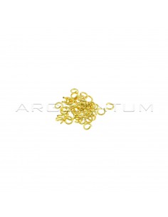 Yellow gold plated counter links ø 2.8 mm in 925 silver (60 pcs)