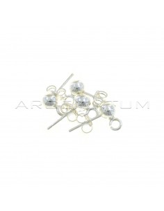 Attachments for ø 5 mm ball earrings. with open link 4 pieces in 925 silver