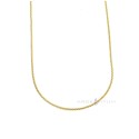 Pop corn link chain yellow gold plated in 925 silver (45 cm)