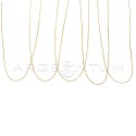 Catenine maglia veneziana da 0,6 mm placcate oro rosa in argento 925 (40 cm) (5 pz.)