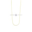 Catenina maglia coda di topo da 1 mm placcata oro giallo in argento 925 (45 cm)