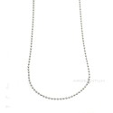 White gold plated 2 mm military link chain in 925 silver (45 cm)