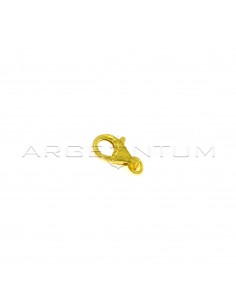 16 mm yellow gold plated snap hook in 925 silver