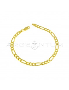 3 1 5 mm mesh bracelet yellow gold plated in 925 silver