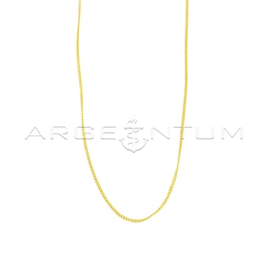 Catenina maglia grumettina placcata oro giallo in argento 925 (80 cm)