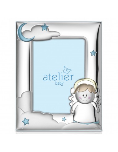 Atelier Portafoto con angelo celeste linea Baby 9x13 cm