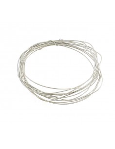 0.6mm polished wire. white gold plated in 925 silver