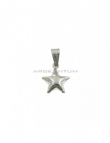 Coupled star pendant in white 925 silver