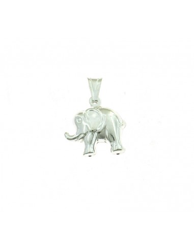 Elephant pendant in 925 white silver