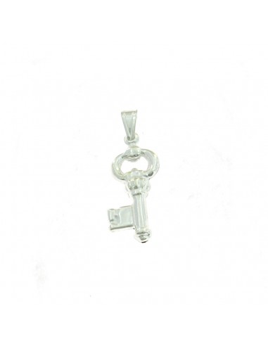 Key pendant in white 925 silver