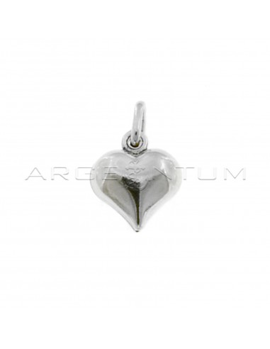 Coupled heart pendant in 925 silver
