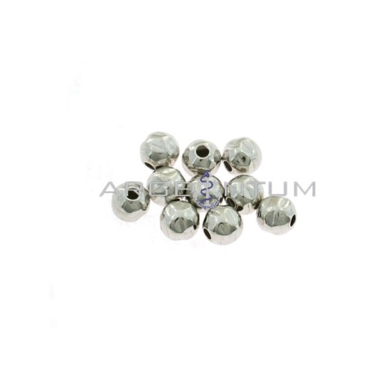 Hammered spheres ø 5 mm. with ø 1 hole