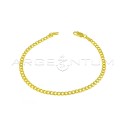 Bracciale maglia grumetta da 3 mm placcato oro giallo in argento 925
