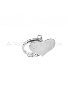 Adjustable ring with heart...