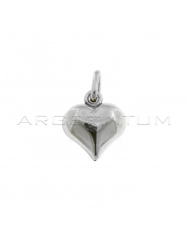 Paired heart pendant white gold...
